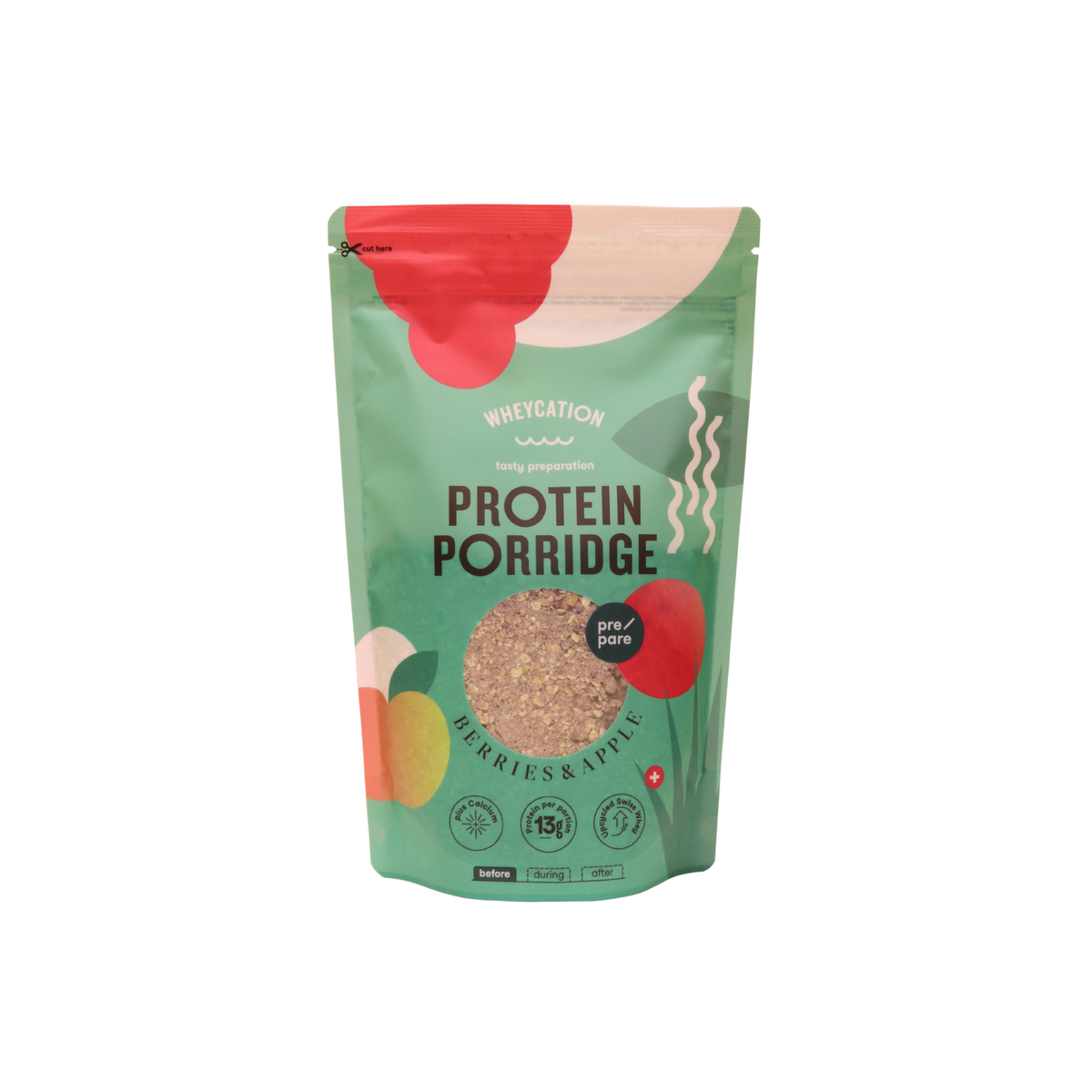 Wheycation Protein Porridge Berries & Apple 480g