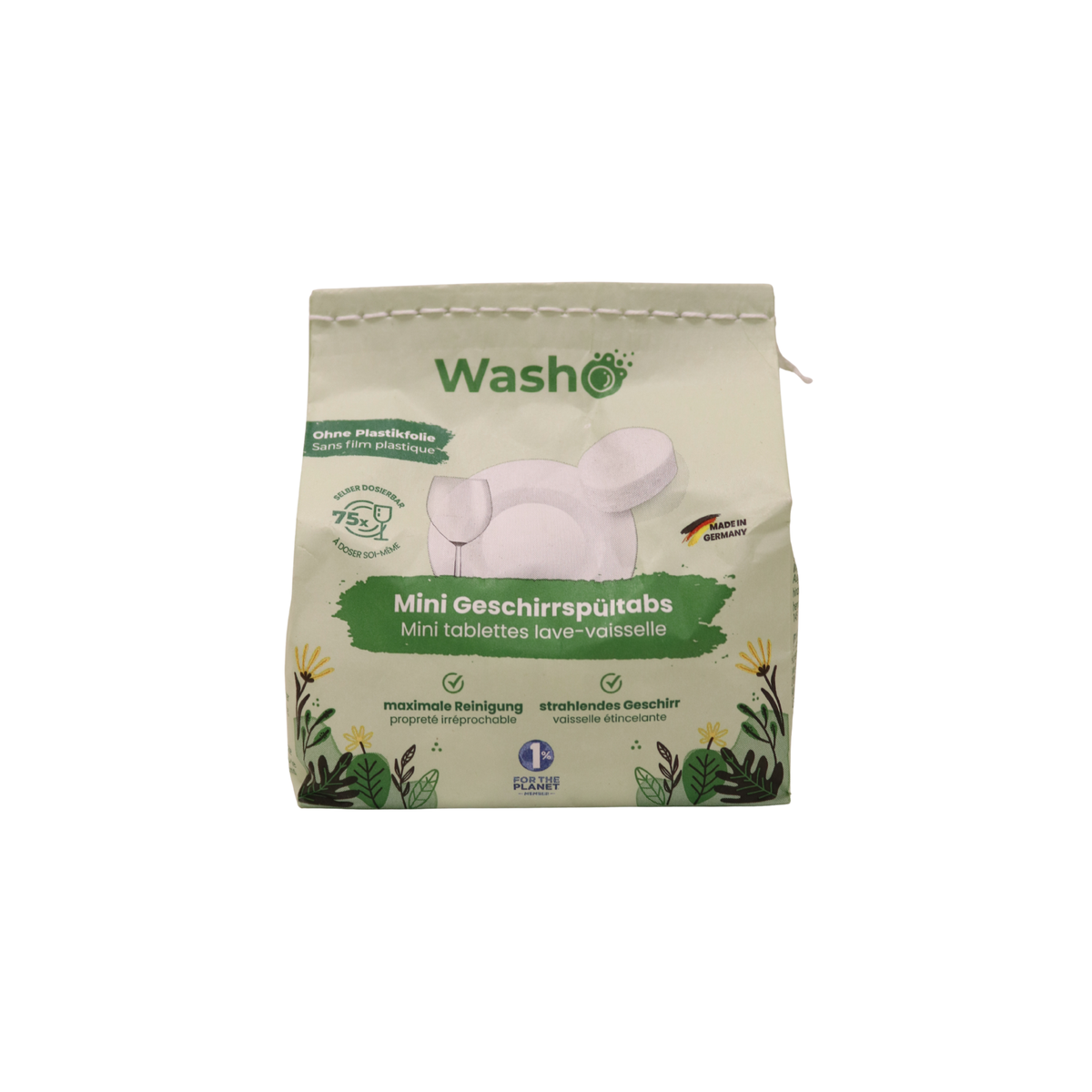WASHO mini Geschirrspültabs 75 Stk